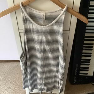 Lululemon Gray Striped Tank Size 8